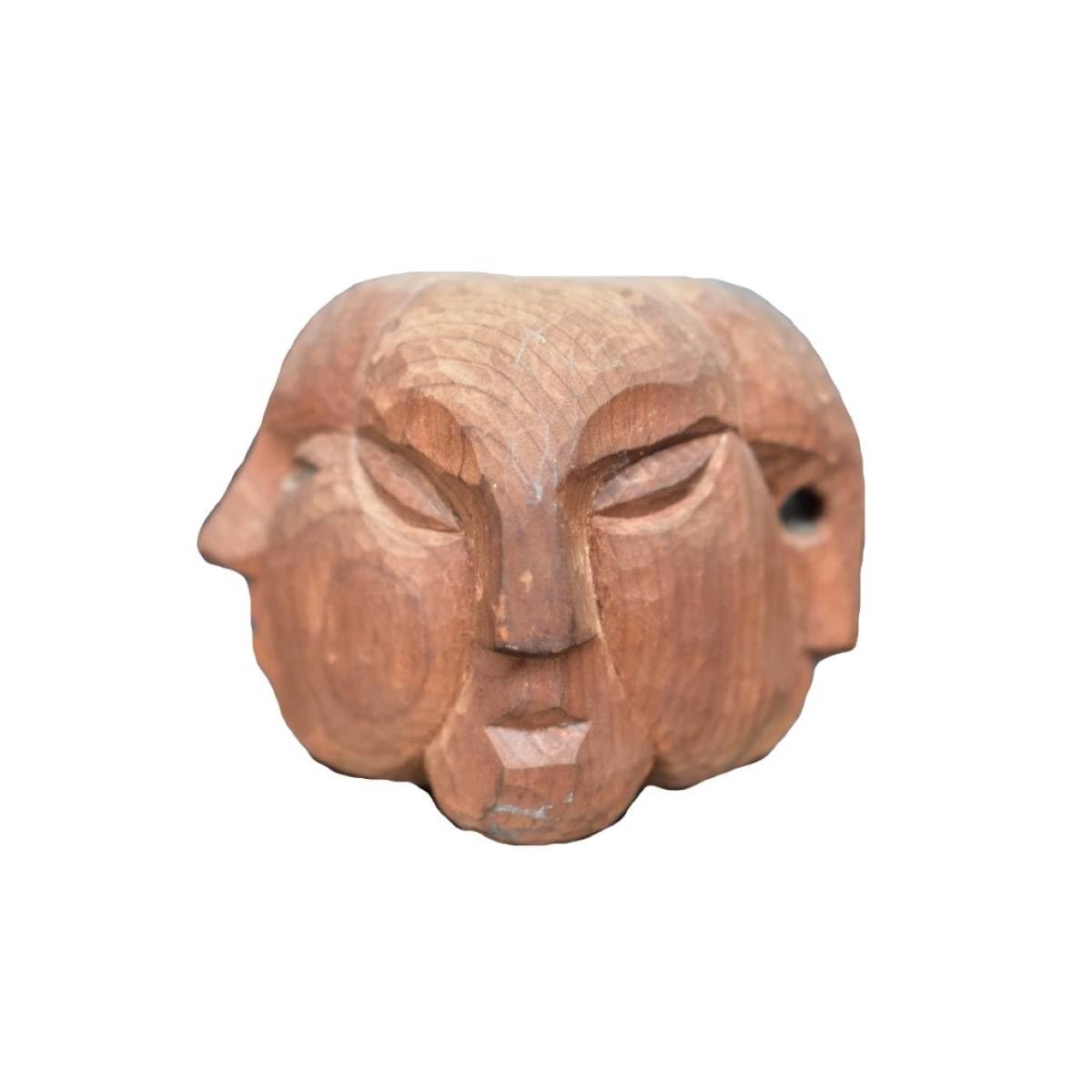 木彫り　人形　木製　古玩　オブジェ　置物　インテリア　工芸品　美術品　A3421 木彫り 人形 木製 古玩 オブジェ 置物 インテリア 工芸品 美術品