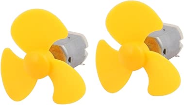 sourcingmap 2pcs DC 3V 0 38A 20000RPM High Torque Motor 3 Vanes Yellow Propeller 50mm Rotary Dia sourcingmap 2pcs DC 3V 0 38A 20000RPM High Torque Motor 3 Vanes Yellow Propeller 50mm Rotary Dia