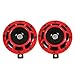 REFURBISHHOUSE Hornos (par) de Doble Parrilla de Coche de 12V 139dB para Subaru Impreza WRX EVO Nuevo - Rojo