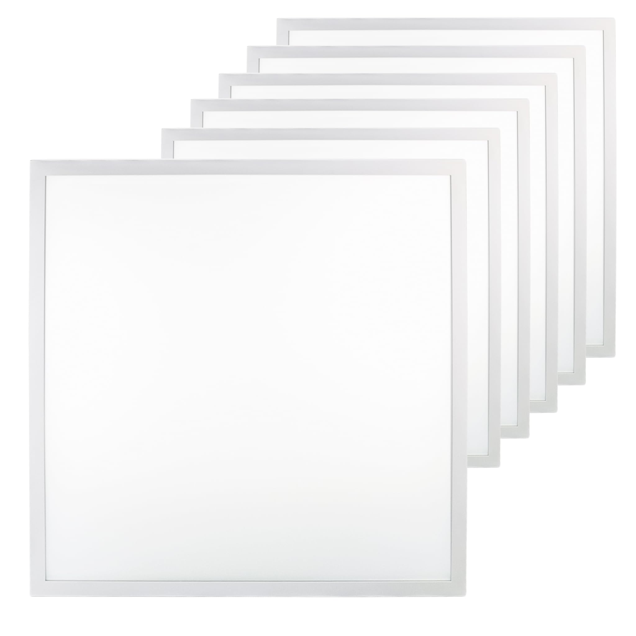 LUXULA LED Panel 62x62cm 36W 3600lm 4000K Neutralweiß Rasterleuchte mit Netzteil 230V flimmerfrei Deckenleuchte