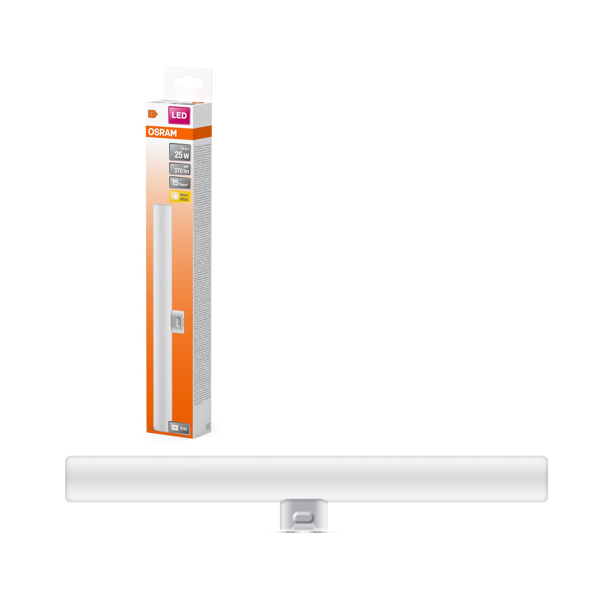 Osram LEDinestra 30cm non-dim 3,2W/827 FR S14d, White