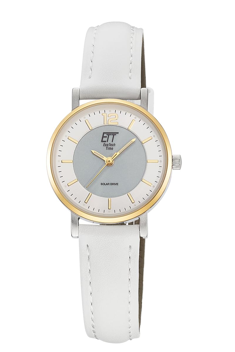 ETT Eco Tech Time Solar Damen Uhr Analog mit Edelstahlgehäuse