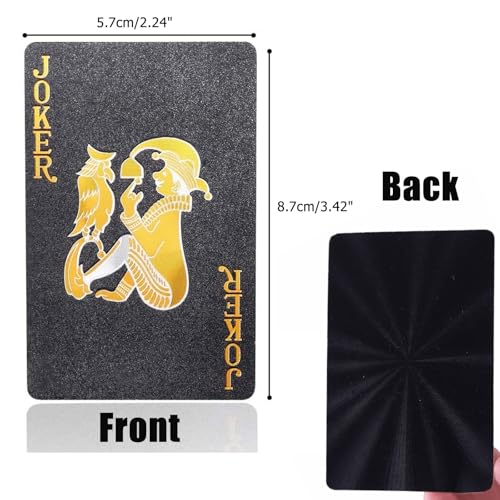 Butyeak Pokerkarten, Spielkarten-Decks, wasserdichte Spielkarten, wasserdichte und leicht zu mischende PVC-Pokerkarten, Kartenspiel, Standard 54 Poker, für Party-Kartenspie, Alter 18+ – Bild 3