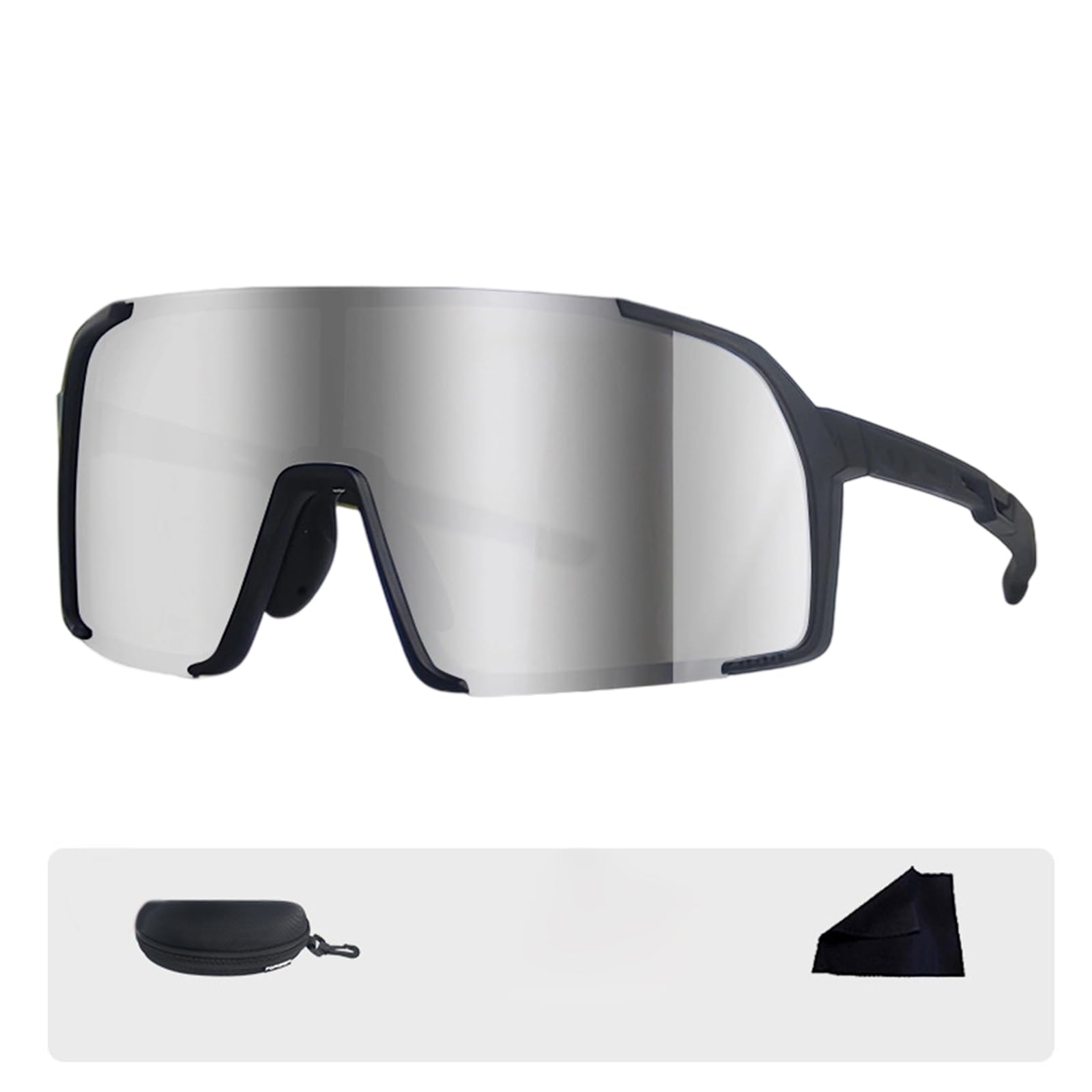 Allwetter Sportbrille, klare Gläser, schlagfester Rahmen für Langstreckenradfahren und Pendeln, Fahrradbrillen und Schutzbrillen