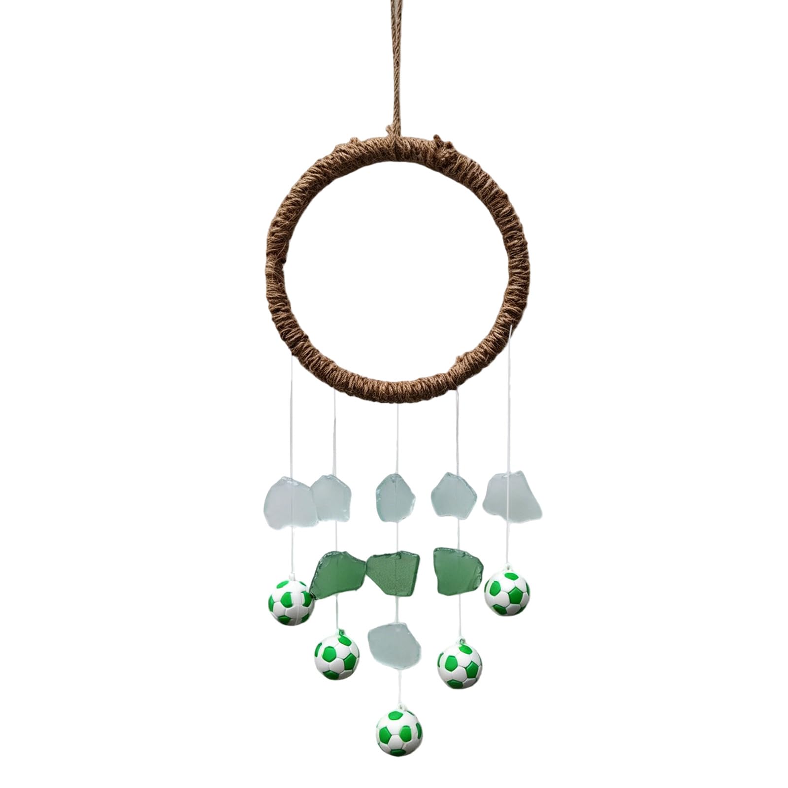 Nucelit Sea Glass Wind Chimes for Outside Handcrafted Capizs Glass Wind Chimes for Home Garden Patios Window Hanging Decors Sea for Outside