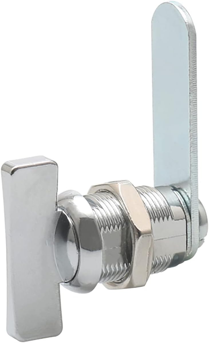Serrure à came en métal pour armoire et boîte aux lettres avec mécanisme à bouton