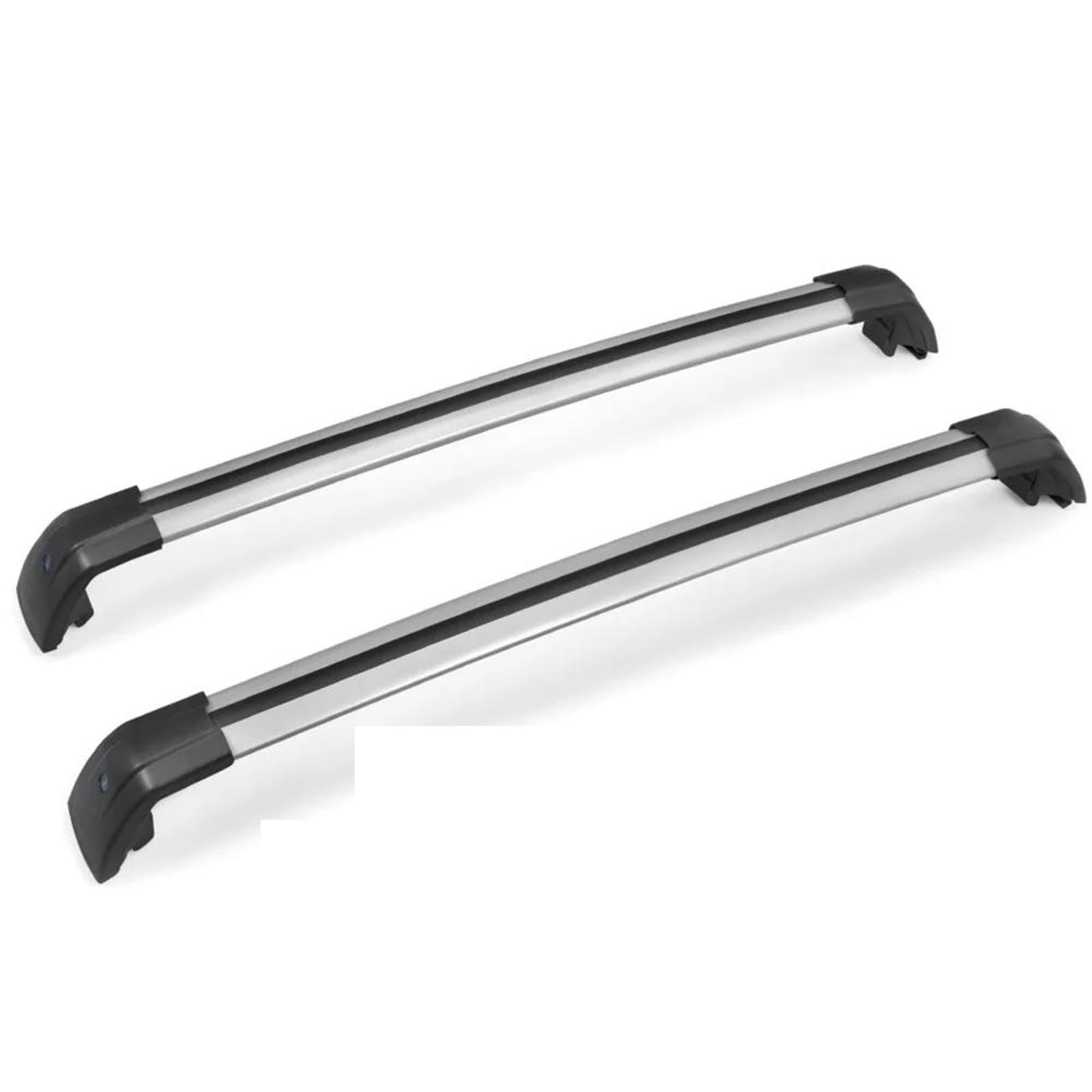 Genérico 2 Barras Laterales Aleación Aluminio Portaequipajes Coche Rieles Transversales para Hyundai para Santa Fe 2013-2018