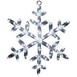 Brite Star 46-724-00 Tube Light Snowflake, 18", Pure White