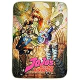 JoJo's Bizarre Adventure Anime JoJo and Dio Brando Manga Super Soft Plush Throw Blanket 45' x 60'