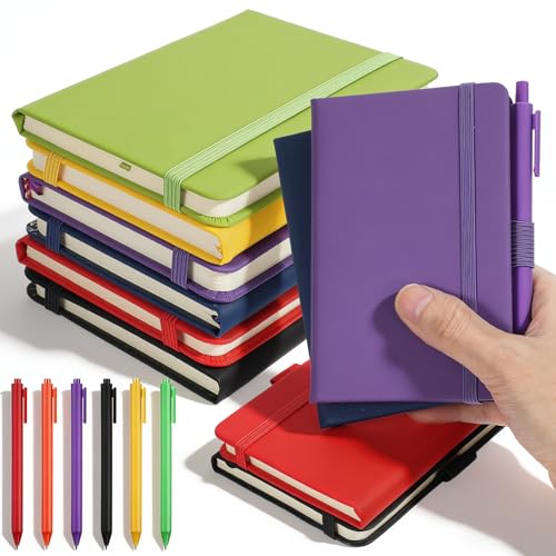 Carnet de poche rigide 14x9,4cm en cuir pour des écrits durables