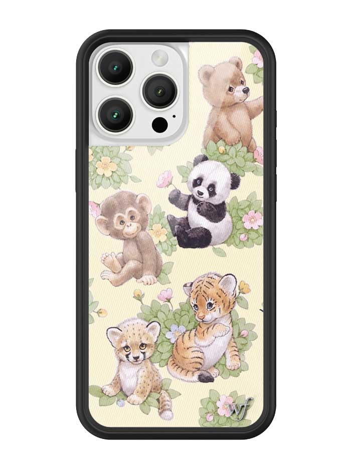 Image of Wildflower Cases - Compatible with iPhone 16 Pro Max | Protective Bumper, 6.5ft Drop Test Certified, Women Owned Small Business | Safari Babies