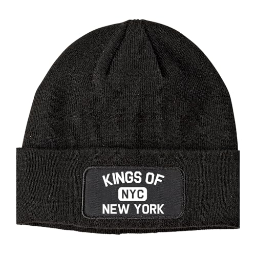 Kings of New York Gym NYC Winter Knit Adult Beanie Hat Black