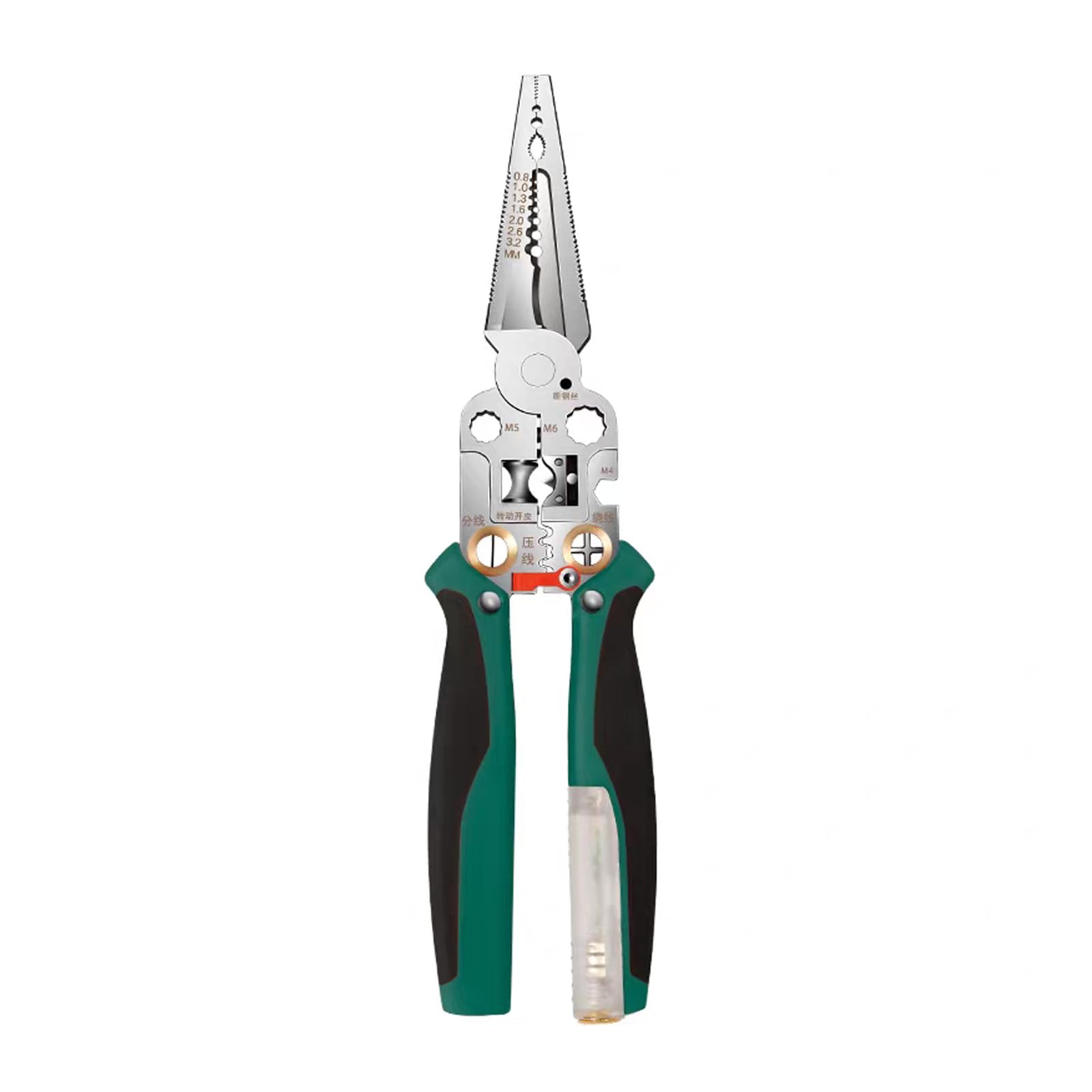Pelacables profesional con detector para evitar descargas y daños en hilos de 0,8-3,2 mm