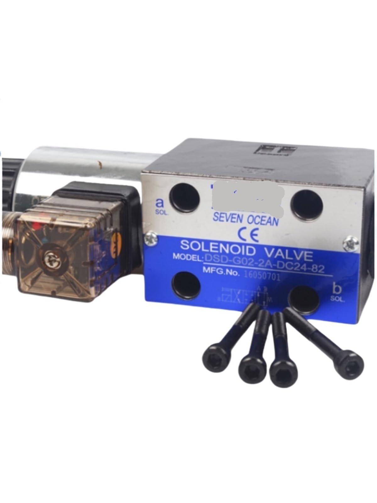 Électrovanne DSV-G02-2C hydraulique 24V DC pour distributeur à tiroir