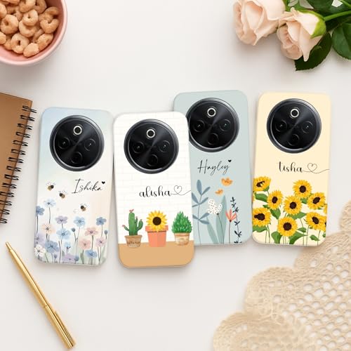 Image of COLORflow Back Cover Compatible with Vivo T4 5G / Y300 Pro 5G / iQOO Z10 5G | Floral Family Customized Back Cover Compatible with Vivo T4 5G / Y300 Pro 5G / iQOO Z10 5G