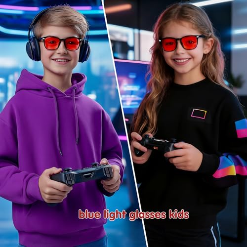 Image of Blue Light Blocking Glasses for Kids Boys Girls Computer Glasses TR90 Unbreakable Anti-Glare UV400 age 2-18 | CHEERS DEVICES Blue Light Blocking Glasses for Kids Boys Girls Computer Glasses TR90 Unbreakable Anti-Glare UV400 age 2-18