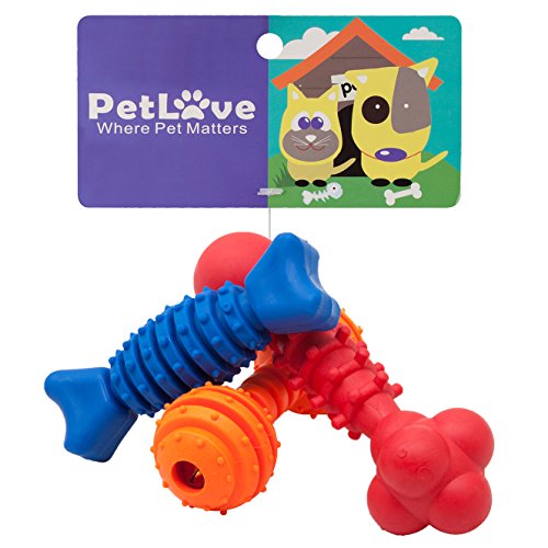 PetLove [Chew Series Interactive Dog Toy Pack for Playing/Chewing - Dog Toys - 3 Packs