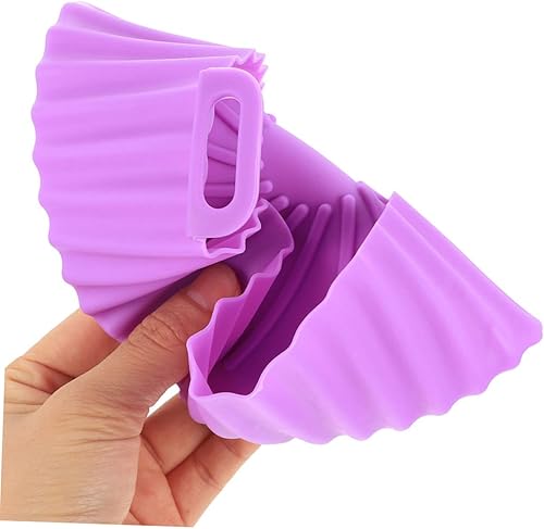 Miniatura 7 de KJHBV 2 piezas de almohadilla de freidora de aire, forros de freidora de aire, bandeja cuadrada de silicona, piezas de repuesto para freidora de