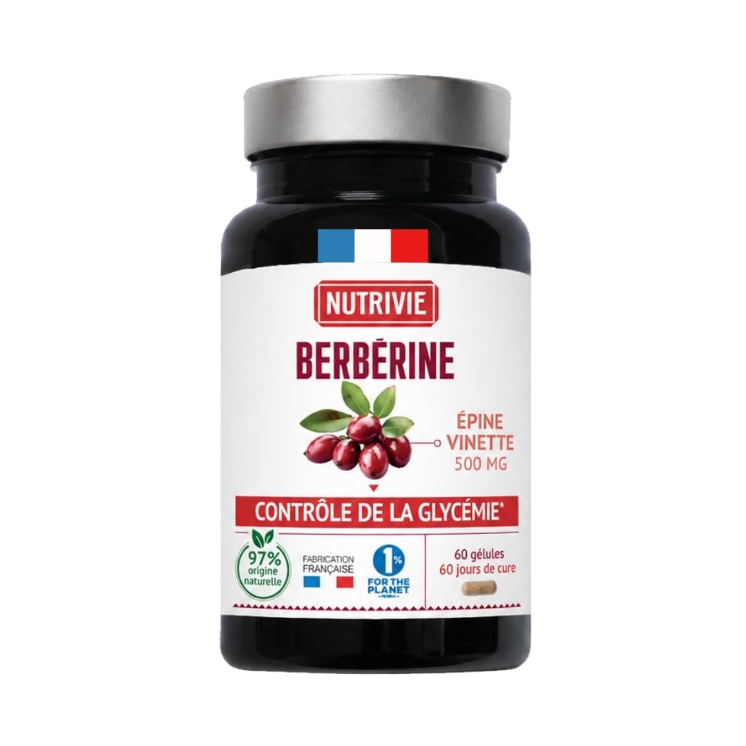 Berbérine 500 mg - Epine Vinette - 60 Gélules - Nutrivie