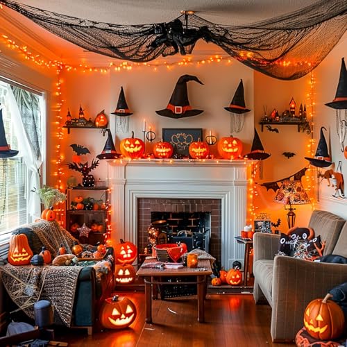 Image of TEKCOOL 35 Feet Long LED Power Pixel Serial String Light, 360 Degree Light in Bulb | Copper Led Pixel String Light for Home Decoration,Diwali,Christmas(Orange) Pack of 1.
