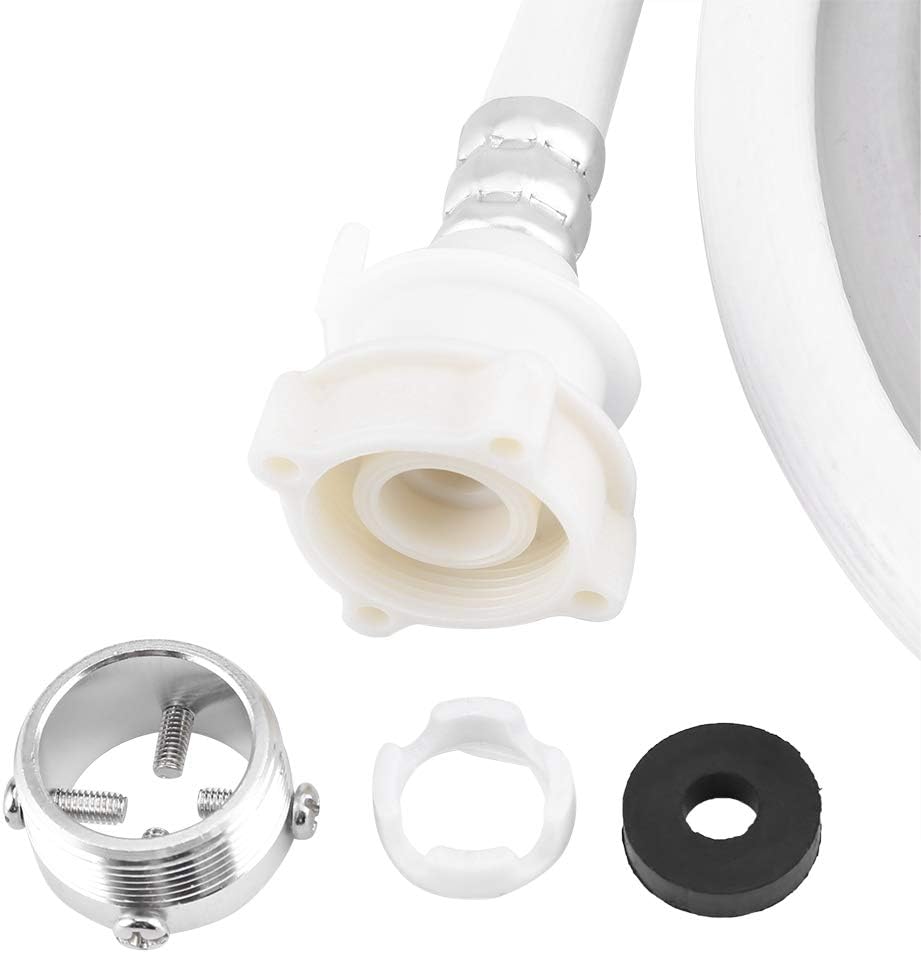 Alvinlite Water Inlet Hose Washing Machine Water Inlet Hose Washer Pipe Tube Connector White Color Long Length(3m)