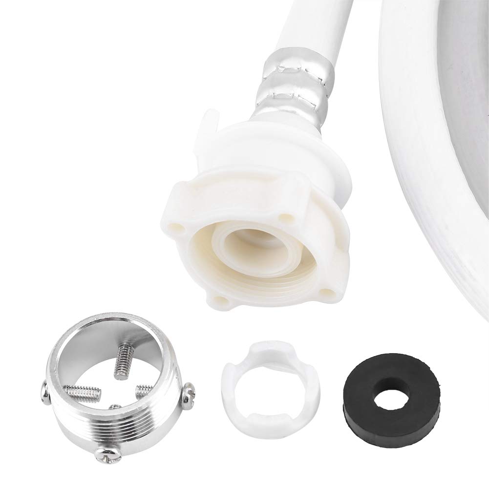 2021 Nieuwjaarsspeciale]Huairdum Water Inlaat Slang, Wasmachine Water Inlaat Slang Wasmachine Pijp Buis Connector Witte Kleur Lange Lengte (#1