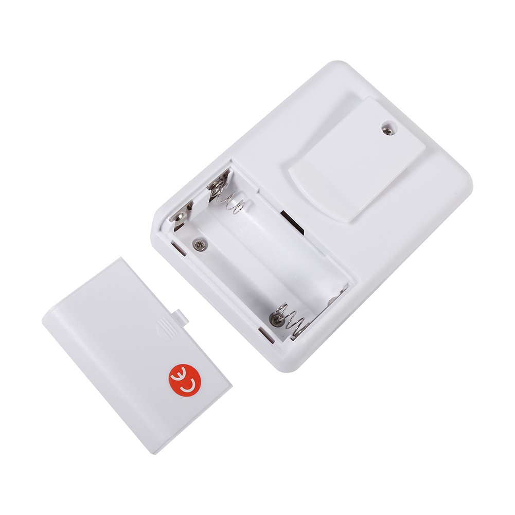Sensore di Movimento con Allarme Wireless Rilevatore di Movimento Infrarossi con Allarme a Induzione Kit Campanello da Esterno(1 Ricevitore + 2 trasmettitori)
