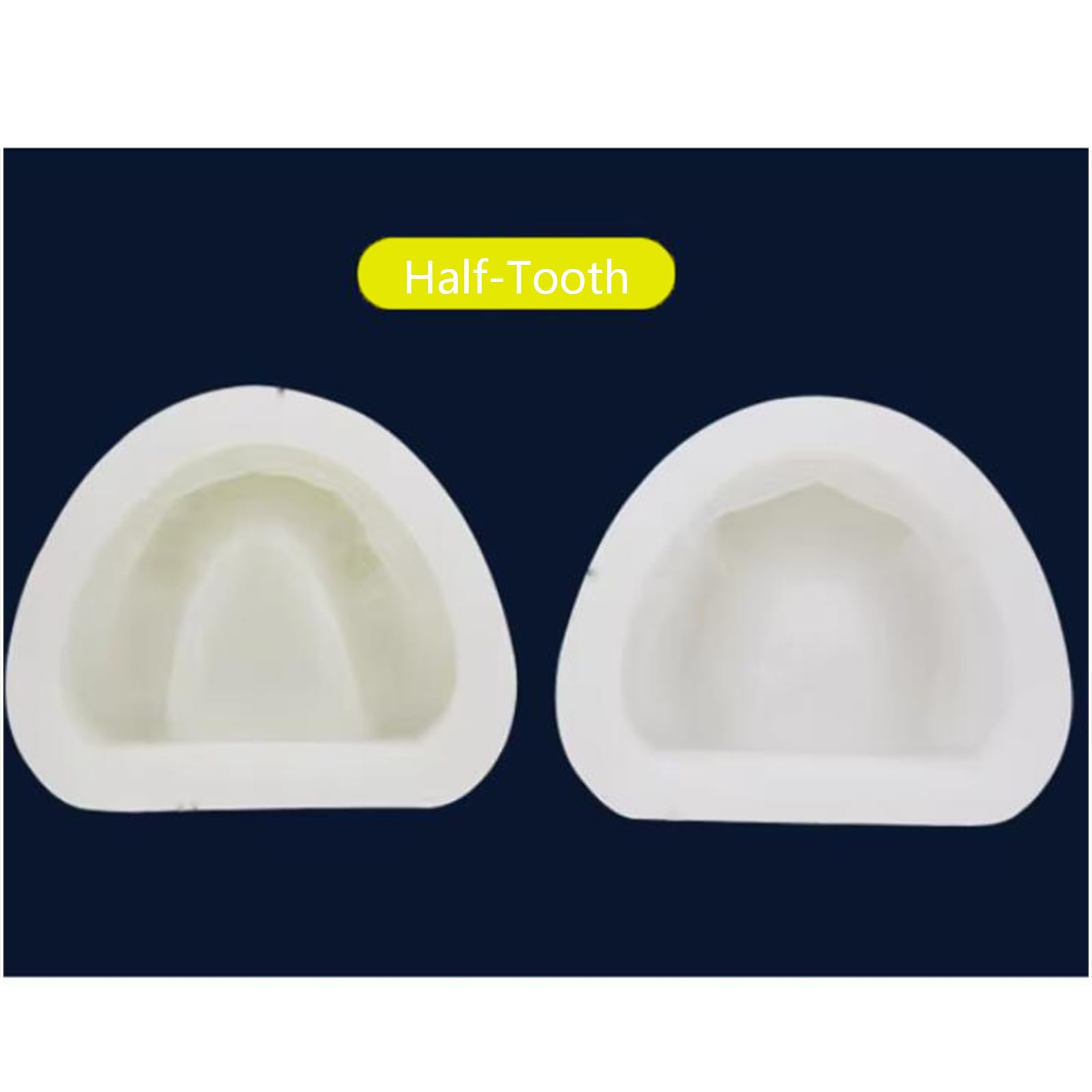 6 stampi dentali in gomma morbida, per bocca completa, standard, dentali, negativi