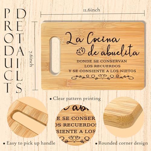 Tabla de Cortar Rectangular de Bambú ANIANG 29x19 cm miniatura 7