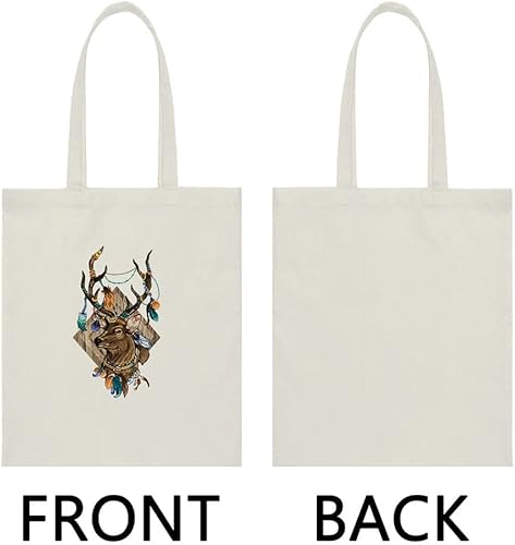 Vista 56 de WIRESTER Bolsa de lona reutilizable para mujeres y niñas, bolsa de compras de comestibles, bolsa de hombro, bolsa de viaje, animal de perro y gato