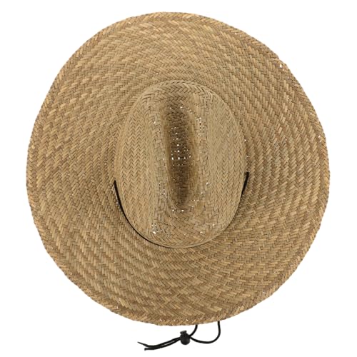 Chapeau de soleil de paille rustique VANZACK pour style plein air chic