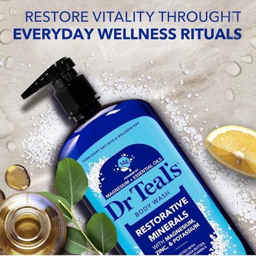 Dr Teal's Body Wash, Restorative Minerals with Magnesium, Zinc & Potassium (Body Wash Set of 2) - image 3