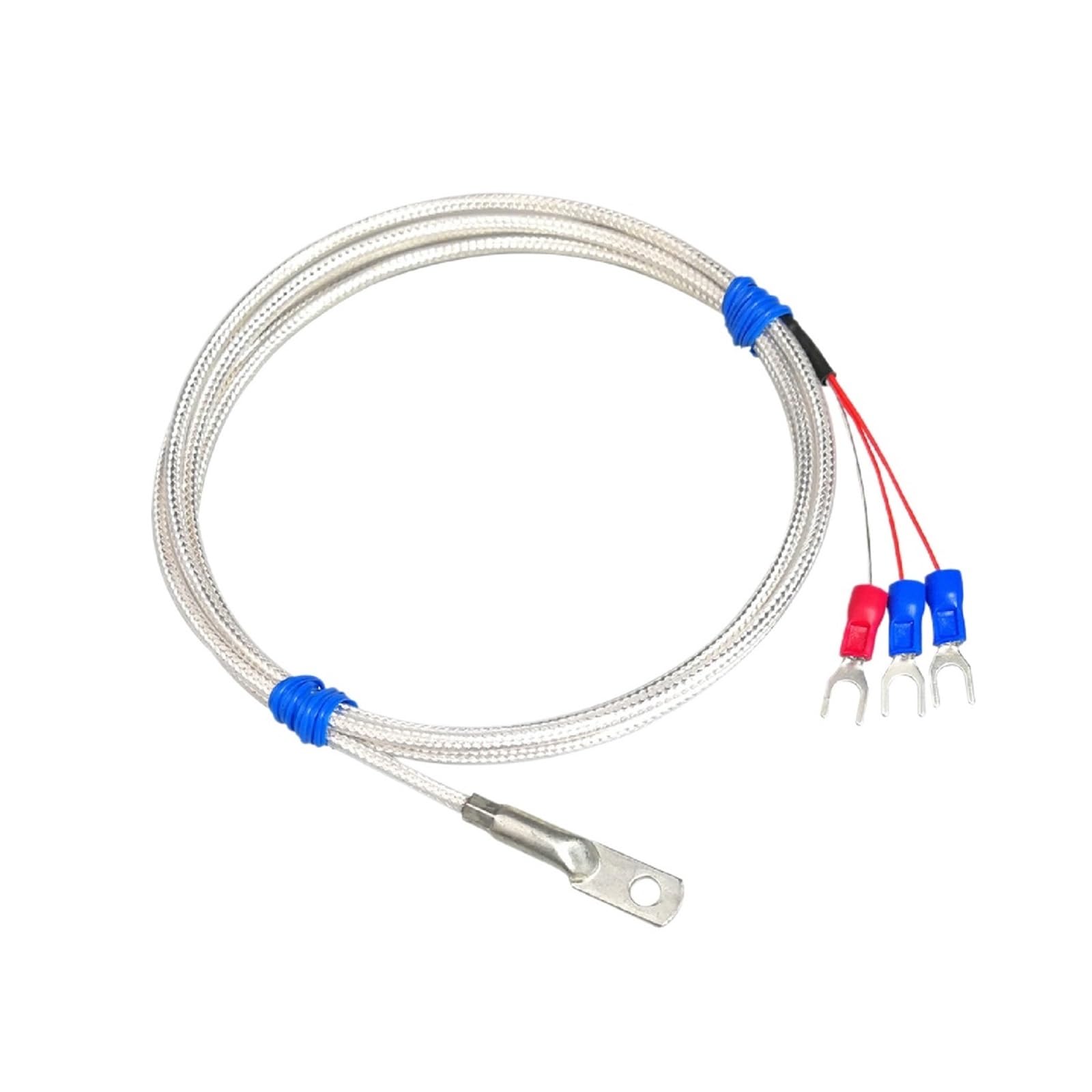Sensor de temperatura PT100, sonda de montaje en superficie RTD, resistente al agua, resistencia al platino, medición de temperatura Industrial de -50 a 200°C | PT100-A-F-4M
