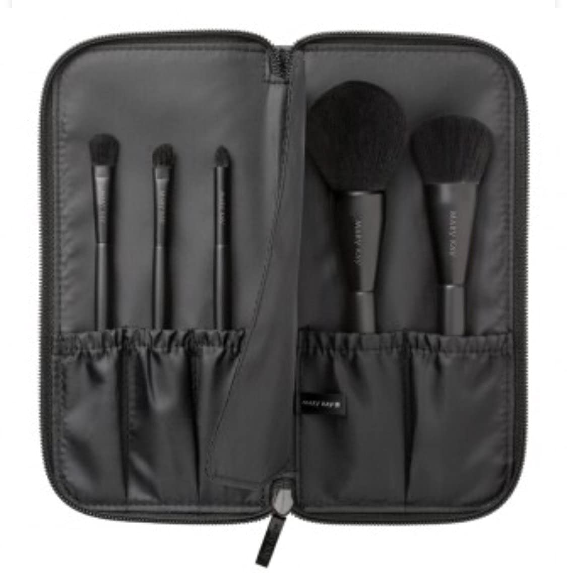 Mary Kay Essential Brush Collection - 6 Stück Makeup-Pinsel-Set - Schwarz - Cosmetic Brush Set - Puder, Lidschatten, Rouge & mehr - für Erwachsene