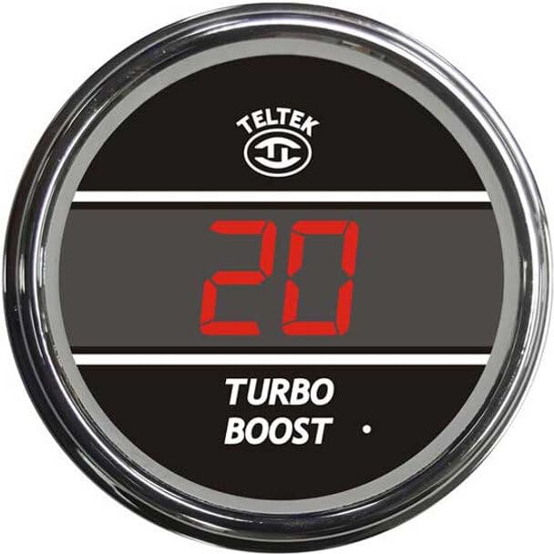 Replacement for Western Star HD 4964FX Constellation Year 2008 RED Digital Turbo Boost Gauge 0-100 PSI by Technical Precision