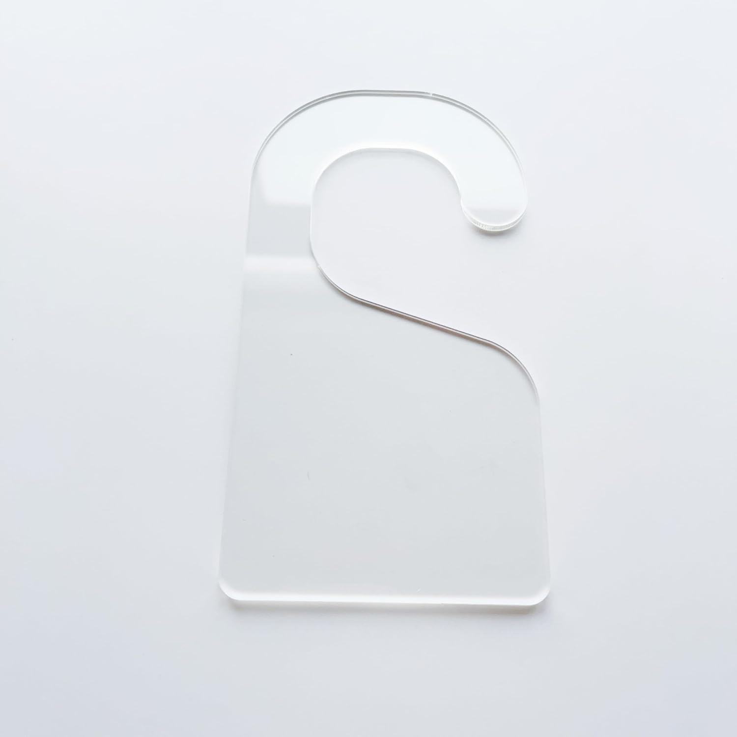 CHENRUI Set of 6 Clear Blank Acrylic Closet Dividers, Blank Acrylic Hangers, DIY Baby Clothes Organizer