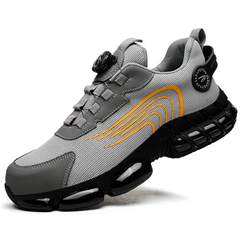 Image of Steel Toe Work Sneakers for Men Women Lightweight Comfortable Industrial & Construction Work Safety Shoes