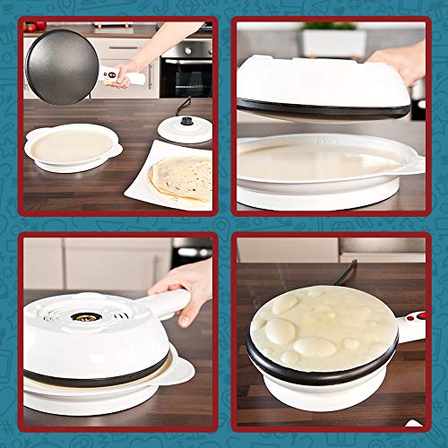 Monsterzeug Elektrischer Crêpes Maker, Crêpeseisen mit abnehmbarer Pfanne, Antihaftbeschichtung, Portable Crêpespfanne… – Bild 5