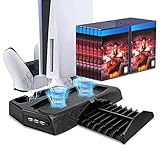 FANPL PS5 Vertical Stand Cooling Fan Station for Playstation 5 Digital Edition/Ultra HD with Dual...