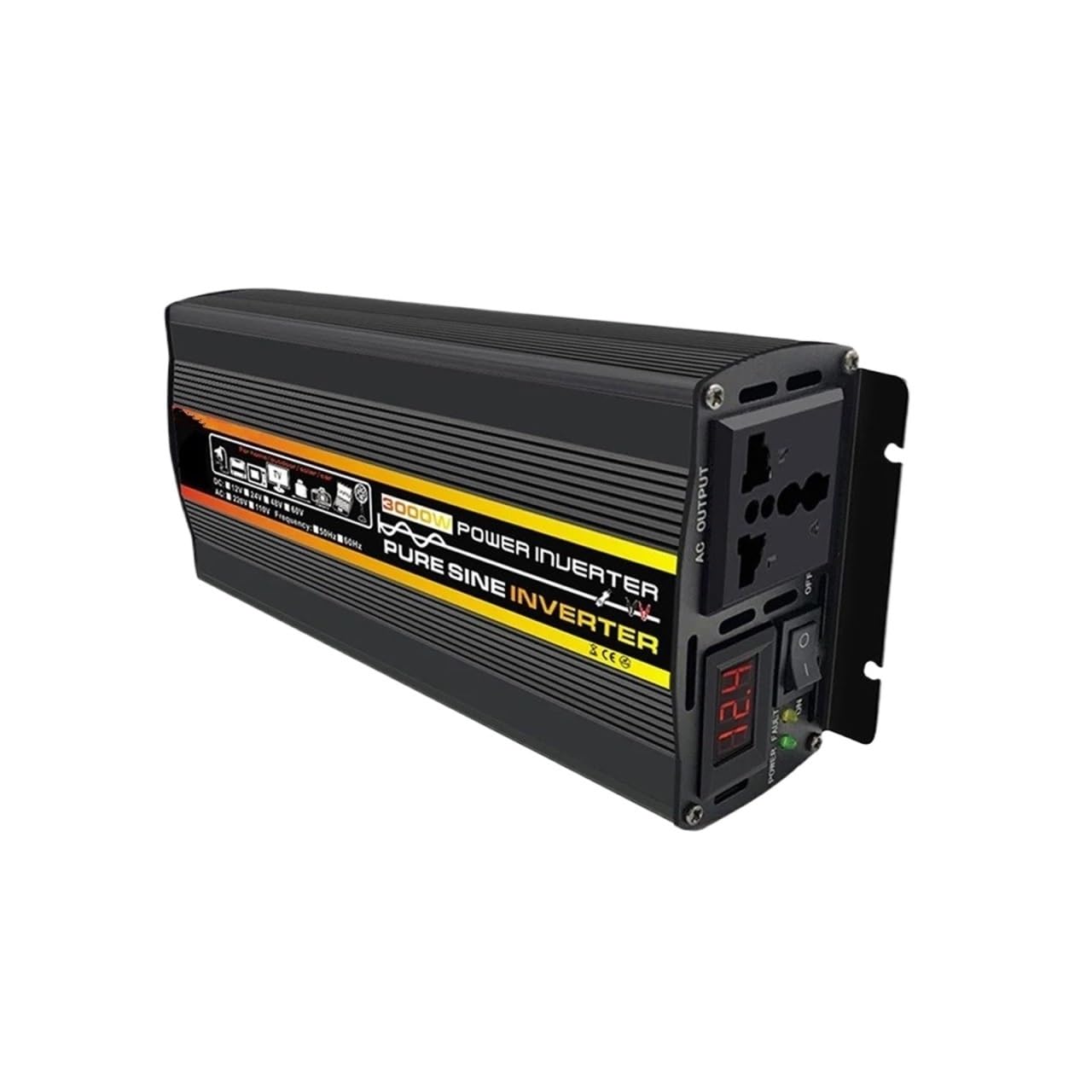 Convertidor Inversor Corriente Inversor De Onda Sinusoidal Pura De 12 V CC A 220 V 8000 W 6000 W 4000 W Y 3000 W Portátil Conversor Voltaje Transformador Y Inversor Solar(50Hz DC 12V,3000W)