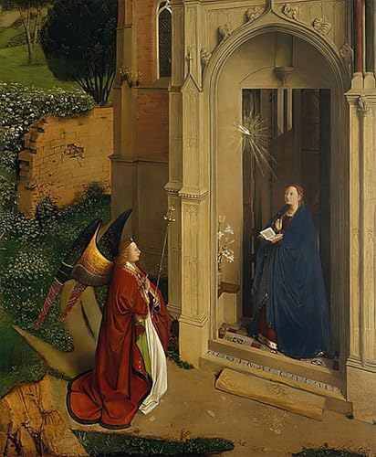 Tableau L'Annonciation de Petrus Christus 60x90cm pour salon
