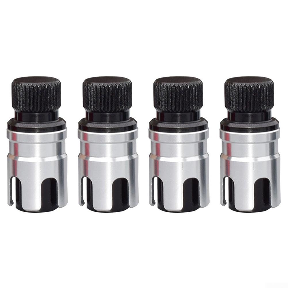 Vanne Dégonflage Rapide Pneus 4pcs Métal Pour Sable(Silver)