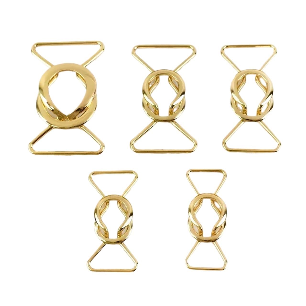 PVUVTNAHW 5Pcs Metal Buckles 20-40mm Women Coat Waist Buckle Belt Clasp Decorative Button Band Clasps DIY(LightGold,40mm)