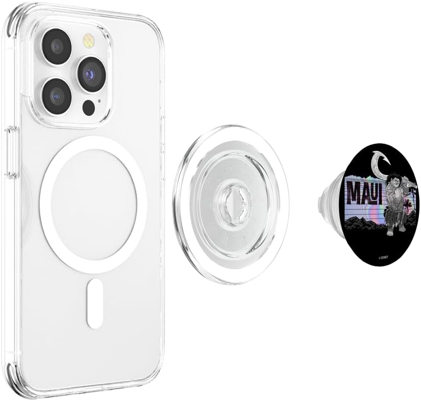 Disney Moana Maui Rainbow Sheen PopSockets MagSafe PopGrip for iPhone