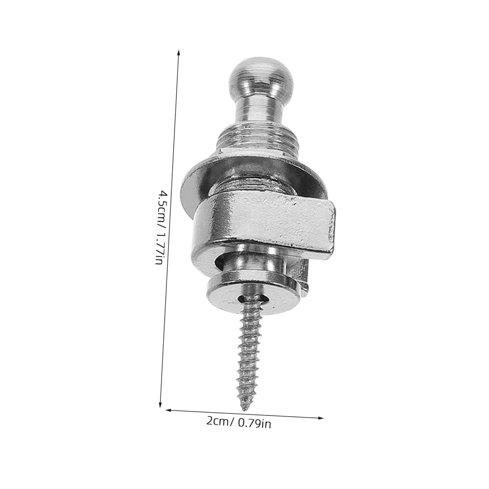 Toddmomy 10pcs Guitar Strap Locks for Electric Acoustic Guitars Metal Locks Round Head for Accessories