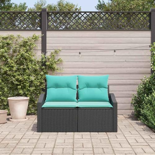 Canapé moderne en rotin idéal pour meubler un balcon cosy