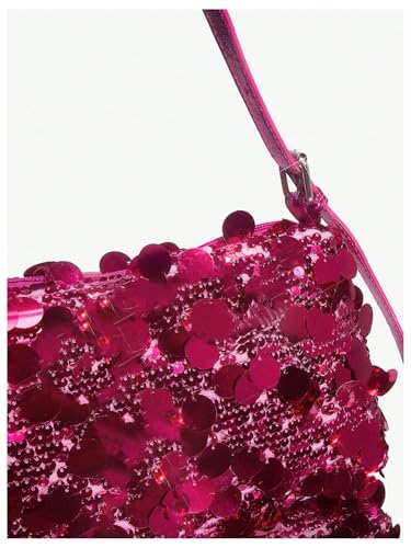 SHENHE Women's Sequin Bag Sparkly Shoulder Handbag Bling Party Purse Evening Bag4