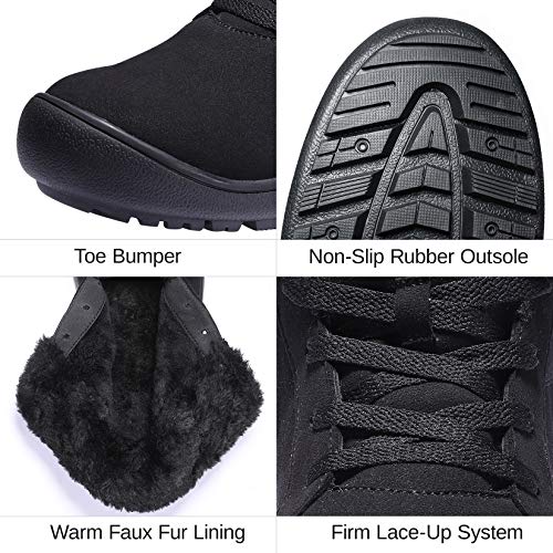 Botas de neve masculinas CAMELSPORTS para inverno, quentes, antiderrapantes, forradas com pele, bota