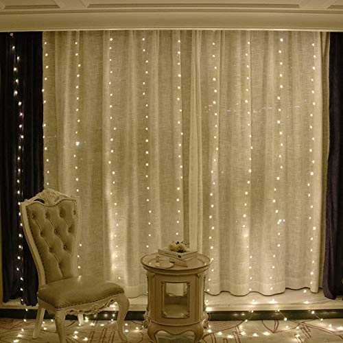 Guirnalda de luces LED GUOCHENG 3m x 3m con control remoto miniatura 5