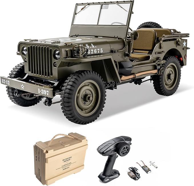Rochobby FMS 1 12 1941 MB Scaler RC Jeep 4x4 Hobby Grade RTR RC Car Mini RC Rock